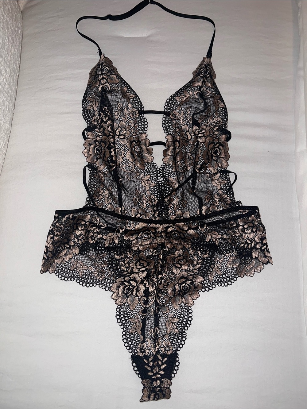 In Bloom Intimates Lace Sheer Teddy Bodysuit